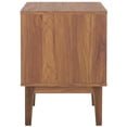 thumbnail image 4 of SAFAVIEH Ceu Coastal Style 1 Drawer Night Stand, Walnut/Gold (15.7 in. W x 15.4 in. D x 21.7 in. H), 4 of 11