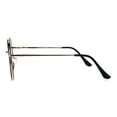 thumbnail image 3 of Womens Double Rim Designer Clear Lens Eye Glasses Black, 3 of 4