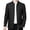 Black, variant on Men Spring Fall Coat Stand Collar Mid-aged Father Jacket Solid Color Long Sleeve Smooth Zipper Closure Warm Business Style Pockets Men Winter Jacket