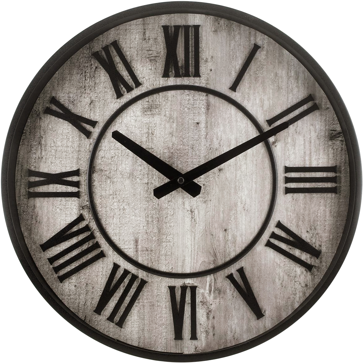 Westclox 15" Rustic Roman Numeral Wall Clock