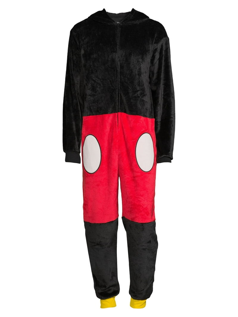 Disney Men's Mickey Mouse Hooded Union Suit