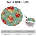 thumbnail image 6 of Pioneer Flower Floral Print Pattern Round Fitted Tablecloth with Elastic Edge,Dining Table Cover Waterproof,Outdoor Round Tablecloth for Camping,Dining,Indoor and Outdoor, 6 of 7