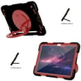 thumbnail image 4 of SaniMore for iPad 10th Generation 10.9" 2022 Case Built-in Pencil Holder, Multi-Functional Cover Support Shoulder & Handle Strap & Kickstand Military Shockproof Protective Shell, Black/Red, 4 of 8