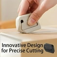 thumbnail image 2 of Mini Ceramic Paper Cutter, 2025 New Magnetic Retractable Box Cutter With Safety Ceramic Blades and Right Angle Groove, Portable Fridge-Friendly Package Opener for Cardboard, 2 of 7