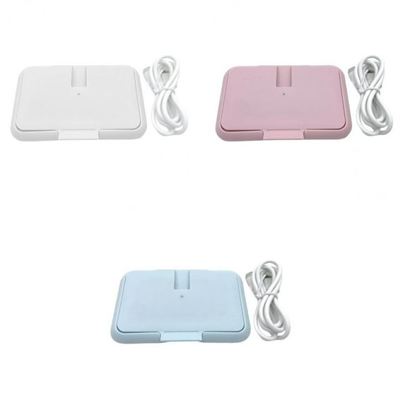 Calentador Eléctrico de Toallitas para Bebés USB Calentador de Toallitas para Bebés para Bebés Rosa+Calentador Eléctrico de Toallitas para Bebés Calen Yotijar toallitas calientes