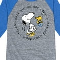 thumbnail image 3 of Peanuts - Good Things Are Coming Circle - Youth Raglan Tee, 3 of 5