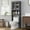 Gray, variant on Over The Toilet Storage Cabinet, Bathroom above The Toilet Rack, Bathroom Adjustable Shelf Organizer with Open Bottom Bar and Anti-Tip Device, White