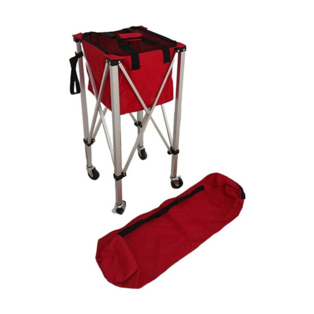 Lipstore Tennis Ball Cart Tennis Ball Collector Tennis Ball Storage Cart with Casters