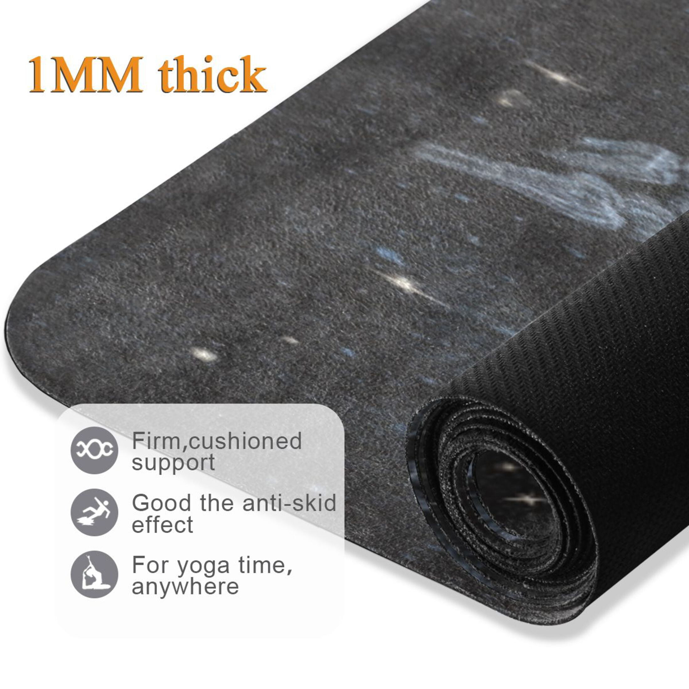 BZSMCE Yoga Mat Women Fitness Mat Eternal Cosmic Thorns Pattern