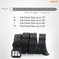 thumbnail image 6 of WHIPPY Leather Belt for Men, Mens Double Prong Casual Leather Belts for Jeans, 6 of 7