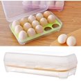 thumbnail image 4 of bandejas de plástico para huevos de nevera Portador de bandeja de huevos Devilish con tapa Dispensador de huevos de nevera Almacenamiento de huevos Bandeja de huevos Ormromra HMHZ510-4, 4 of 6