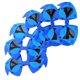 thumbnail image 1 of Shark Accessories Triangular Shark Design Outdoor Activities Kids Blue Plastic for Gift 6Pcs, 1 of 4