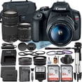 thumbnail image 1 of Cámara DSLR Canon EOS Rebel T7 con lente de 18-55 mm y 75-300 mm y Accesorios ZeeTech, 1 of 10