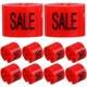 thumbnail image 1 of 100 marcadores de ofertas para perchas de ropa, de plástico, con código de color., 1 of 7