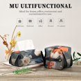 thumbnail image 7 of Fishes Carp Frolics Tissue Box Cover Leather Square Rectangle Tissue Box Holder for Bathroom Living Room Desk Office Decor, 7 of 7