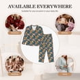 thumbnail image 5 of Goofa Squirrel Garden Delight Printed Women’s 2 Piece Pajama Set Super,Pajamas Women's Long Sleeve Sleepwear Soft Button Down Loungewear Pjs Lounge Set Nightwear-Medium, 5 of 9