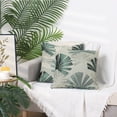 thumbnail image 6 of Unique Bargains 4 Pcs Leaf Pattern Cushion Cases Decorative Throw Pillow Covers Green/Brown 18" x 18", 6 of 6