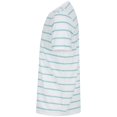 thumbnail image 3 of Front Row - Camiseta de Rayas para Adultos Unisex (Blanco, Azul Duck Egg), 3 of 4