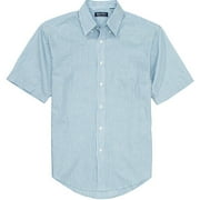 Puritan - Big Men's Striped Short Sleeve Poplin Shirt
