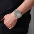 thumbnail image 3 of Reloj de hombre RUO LIN DO de aleación con esfera negra y detalles dorados, 3 of 4