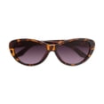 thumbnail image 5 of Women’s Cat-Eye Reading Sunglasses with Full Magnification & UV Protection - Stylish Outdoor Readers - Tortoise - 2.75, 5 of 6