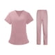 thumbnail image 1 of Conjunto de uniforme médico para mujer, camiseta de manga corta y pantalones, uniforme de enfermería para mujer SG, 1 of 9