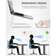 thumbnail image 3 of EGNMCR Support en Aluminium pour Ordinateur Portable Tablette pour MCBK Pro Support pour PC Portable, 3 of 8