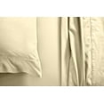 thumbnail image 4 of Wyoming King Size 4 Piece Sheet Set, 300 Thread Count Fabric, 16" Deep Pocket, Sateen Finish Sheets, 100% Egyptian Cotton, Cool and Breathable - Ivory Solid., 4 of 6