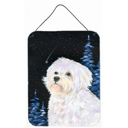 - Caroline's Treasures Starry Night Maltese Painting Print Plaque