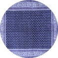 thumbnail image 1 of Ahgly Company Machine Washable Indoor Round Persian Blue Traditional Area Rugs, 7' Round, 1 of 4