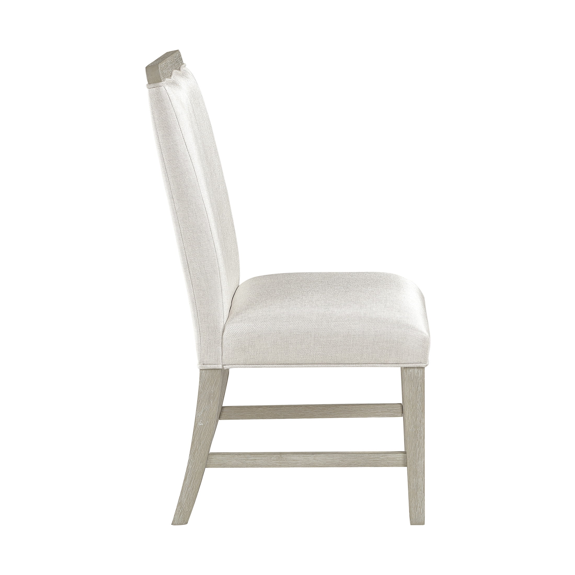 OakvillePark Vellum Modern Textured Fabric Dining Chairs, Beige (Set of 2)