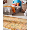 thumbnail image 3 of Rugs.com Calypso Collection Rug – 2' x 3' Yellow Medium Rug Perfect For Entryways, Kitchens, Breakfast Nooks, Accent Pieces, 3 of 8