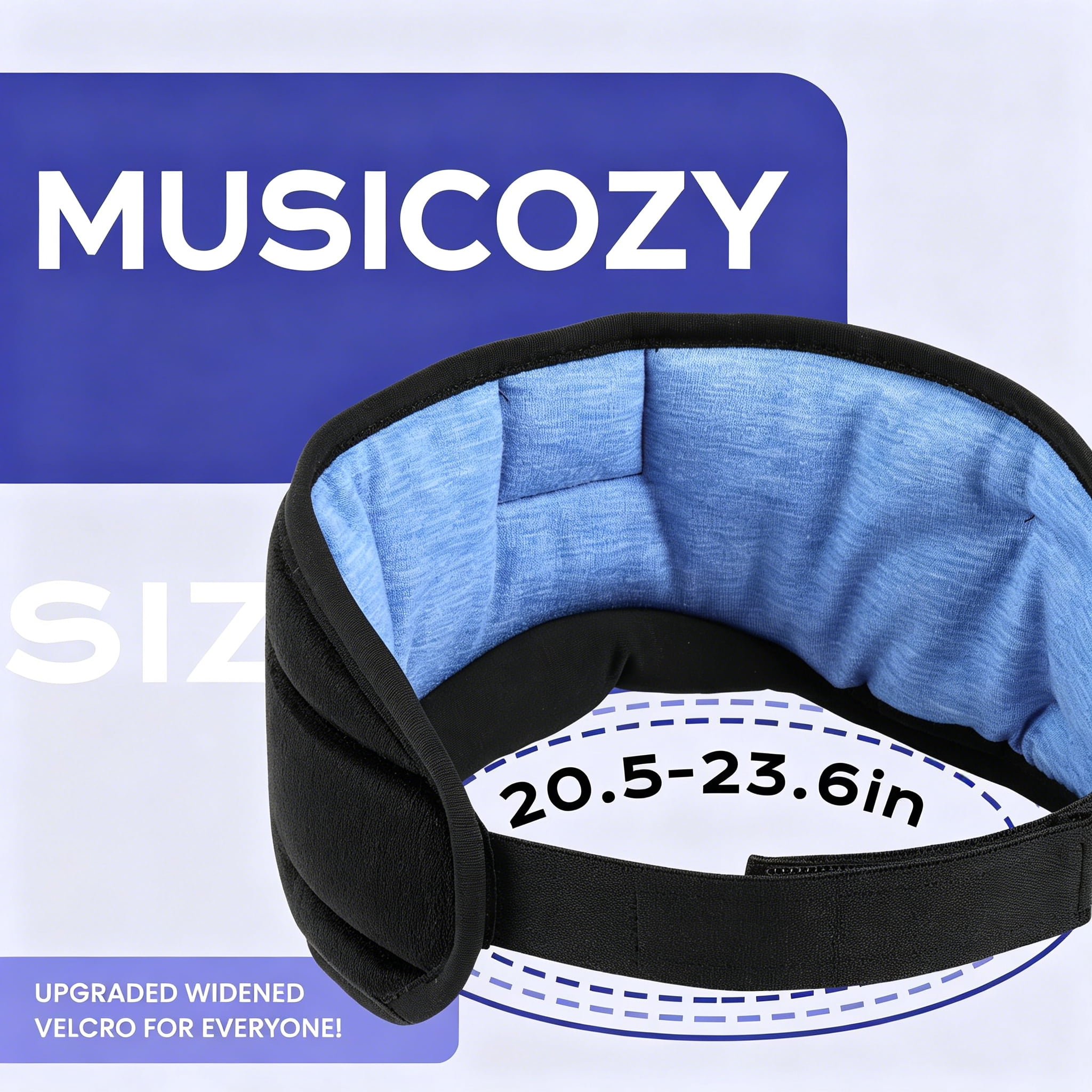 MUSICOZY Sleep Headphones Bluetooth 5.4 Headband Sleeping Eye Mask for Mom Women Men Wireless Music Earbuds Earphones for Side Sleepers Built-in HD Speakers Cool Gadgets Office Travel Meditation Gift