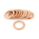 thumbnail image 1 of 10Pcs 13mmx20mmx1.5mm Arandela de Cobre Aplastada Sello de Aceite Junta, 1 of 1