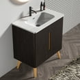 thumbnail image 3 of FFZ U136-Etna30F-308 Etna 30" Brushed Black Oakt Bathroom Vanity With Sink, Freestanding & Wall Mounted Bathroom Cabinet Options For Modern Bathrooms, Kd, 3 of 6