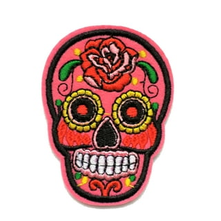 Cool Skull Patch Embroidery Patches On Clothes Iron On Patches For