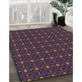 thumbnail image 3 of Ahgly Company Machine Washable Indoor Square Transitional Mauve Taupe Purple Area Rugs, 3' Square, 3 of 7