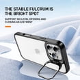 thumbnail image 6 of for iPhone 11 Pro Case Clear Shockproof Anti-Scratch Cover Protect Camera Lens iPhone 11 Pro Phone Case with Ring Stand Slim Orange Rugged Heavy Duty Protection (Black), 6 of 14