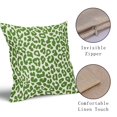 thumbnail image 4 of Fundas de almohada Aytipun con estampado de leopardo verde lima, 60 x 60 cm, juego de 2, 4 of 8