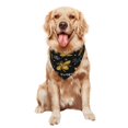 thumbnail image 5 of Naloa Hohey Bee Golden Embroidery Dog Bandanas 1PC Washable Triangle Dog Scarfs Premium Durable Fabric, for Small Medium Large Dogs and Cats, 5 of 6
