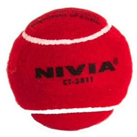 Heavy Tennis Cricket Ball - Red (Best Tennis Ball Cricket Bat)