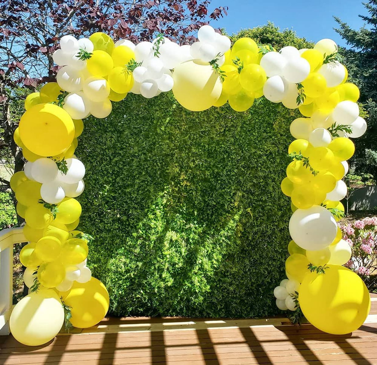 Yellow Balloon Garland Arch Kit for Sunflower Lemonade Honeybee