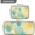 thumbnail image 2 of Pineapple Kitchen Rugs and Mats Set 2 Piece Non Slip Washable Teal Runner Rug Set of 2 for Kitchen Sink Floor Kitchen Decor and Accessories, 2 of 5