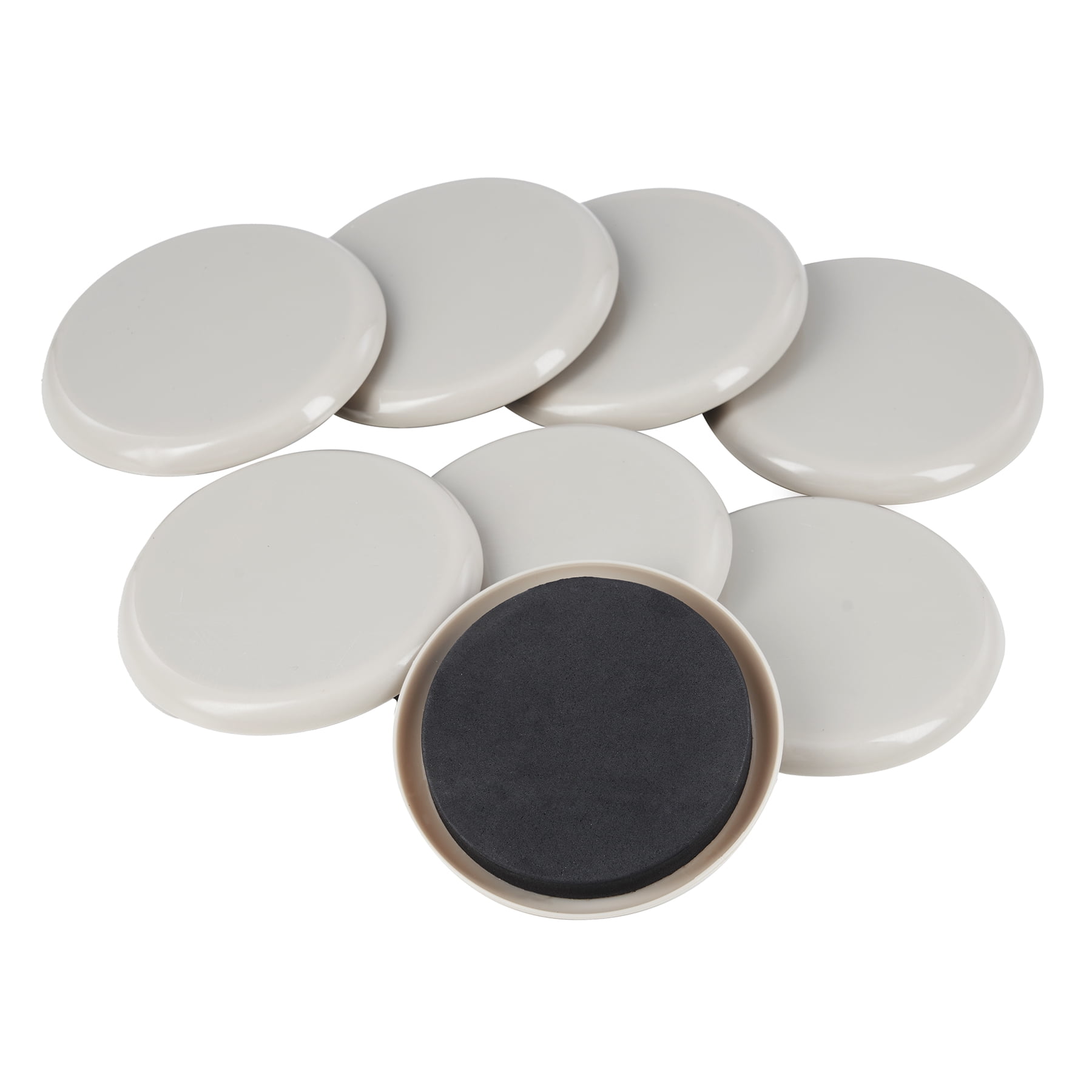 Furniture Sliders 8 Pack, 3.5 Inch Round Furniture Pads for Hardwood Floors and Carpet, Reusable