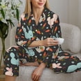 thumbnail image 6 of Naloa Rabbit Is Eating Carrots Pajamas for Women Set, Womens Pajama Sets, Lounge Sets for Women, 2pjs for Women-X-Large, 6 of 7