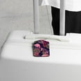 thumbnail image 5 of Square 2Pack PU Leather Flamingo Cruise Luggage Tag with Privacy Cover and Stainless Steel Ring - Suitable for Travel Handbags Backpacks Luggage Tags, 5 of 6