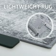 thumbnail image 6 of NICETOWN Machine Washable Rug, 3'x5' Area Rug Modern Abstract Rug with Non-Slip Backing Low Pile Non Shedding Foldable Carpet Stain Resistant Accent Rug for Home Office Nursery, Grey, 6 of 8