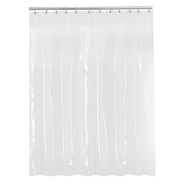 Mainstays Waterproof Heavyweight PEVA Shower Curtain Liner, 72" X 72", Clear