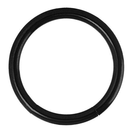 Black Titanium Segment Rings - Black Titanium-Plated Seamless Segment Captive Ring