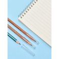 thumbnail image 1 of 12pcs Clear Pen Cover, Simple Portable Multi-purpose Pencil Cap For Student, Office, 1 of 3